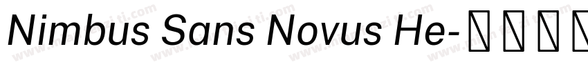 Nimbus Sans Novus He字体转换